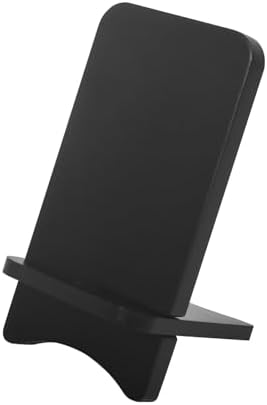 Versatile Solid Wood Phone Stand – Premium Desktop Holder for All Phone Types, Non-Slip Design with Sleek Black Finish, Ideal for Home & Office Use, Enhancing Productivity and Style