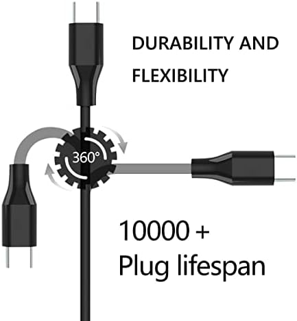 Versatile 45 W USB-C Chromebook Charger for Seamless Compatibility with HP, Lenovo, Acer, Dell, and Asus Models – Fast Charging, 10.9 ft Cable, Universal Power Adapter for Optimal Performance and Reliability