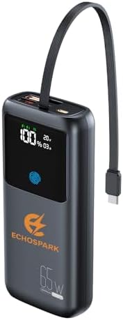 High-Capacity 20000 m Ah Power Bank with 65 W Fast Charging – Universal USB-C Portable Charger for Steam Deck, i Phone 16/15/14, Mac Book Pro, i Pad Pro, Samsung S24, ROG Ally (X) – Lightweight & Durable External Battery Pack with PD3.0 for Rapid Device Charging