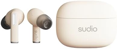 Sudio A1 Pro Wireless Earbuds – Premium Bluetooth 5.3 Noise Cancelling Earphones, Waterproof Design with Touch Control, Stylish Purple Finish, Ideal for Music Lovers and Active Lifestyles, Enhanced Comfort and Sound Quality with Compact Charging Case