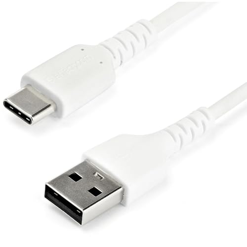 Durable 20-Inch Coiled USB A to C Charging Cable – Heavy-Duty USB 2.0 Fast Charge & Sync Cable, Sleek Black Design for Enhanced Portability and Compatibility with All Devices
