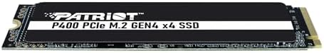 Patriot Memory P400 Lite 500 GB M.2 PCIe Gen 4 SSD – Ultimate High-Speed NVMe Storage for Gaming and Content Creation – Reliable Performance with Enhanced Thermal Management and 3-Year Warranty – Upgrade Your System Now!