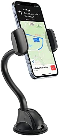 LAX Gadgets Premium Cup Holder Phone Mount – Universal Fit for i Phone 13 & Samsung Galaxy S20 – Hands-Free Driving Accessory with 360-Degree Rotation for GPS & Smartphones – Durable & Easy to Install Solution for Secure Vehicle Connectivity