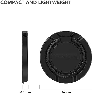 Rokform Sport Ring Grip & Stand – Mag Safe Compatible Metal Phone Holder for Superior Stability and Hands-Free Convenience – Sleek Black Accessory Enhancing Active Lifestyles and Everyday Use with Adjustable Features for Enhanced Phone Control and Versatile Viewing