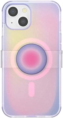 Pop Sockets i Phone 14 Pro Case with Integrated Slidable Grip & Kickstand – Pink Opalescent – Ultimate Wireless Charging Compatibility, 10 ft Drop Protection, and Easy Mag Safe Integration for Enhanced Mobile Experience
