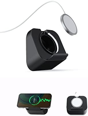 Phone Wall Mount for Magsafe Charger Compatible with Phone Holder Fit for iPhone 12/12 Pro/13 Pro Max Magsafe Accessories (Charger Not Included) (Black) – Enhanced Compatibility and Speed