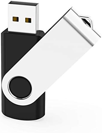 Alihelan 8 GB USB Flash Drive 5 Pack – Vibrant Swivel Memory Sticks with LED Indicator for Seamless Data Transfer, Ideal for Personal and Professional Use – USB 2.0 Portable Storage in Black, Red, Purple, Yellow, and White – Perfect for Easy File Sharing and Backup