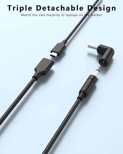 Ultimate 100 W USB-C Universal Laptop Charger with 15 Interchangeable Tips – Fast Charging Power Adapter for Mac Book, Dell, HP, Lenovo, Asus, Acer, Samsung & Chromebook – Global Compatibility with Smart Auto-Detection & Advanced Safety Features