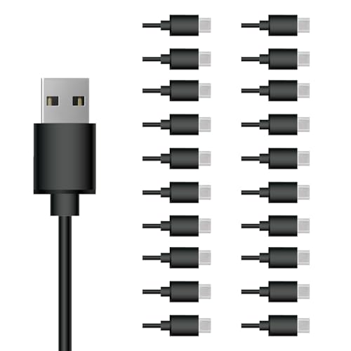 USB C Cable 20 Pack 3FT USB 2.0 Cables,Bulk Type C Charging Cords Black – Enhanced Compatibility and Speed