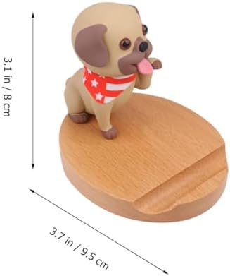 Mikikit Dog Phone Holder Dog Smartphone Stand Universal Desktop Cute for Dock Holder Cell Stand Wooden Cellphone with Base Bracket Dog Smartphone Stand – Enhanced Compatibility and Speed