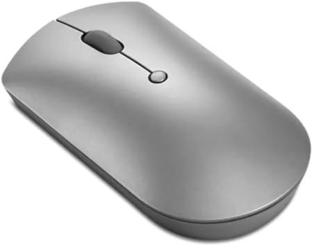 Lenovo Go Multi-Device Wireless Mouse – Versatile Dual Connectivity Bluetooth Optical Mouse with USB-C Rechargeable Battery, Adjustable DPI, Qi Charging, and Ambidextrous Design in Sleek Grey – Perfect for Multitaskers and Professionals
