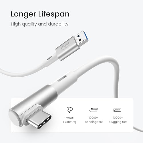 Unleash Your VR Potential with the KIWI Design 16 FT Link Cable for Oculus Quest 3 – High-Speed USB 3.0, 5 Gbps Data Transfer, Durable Build for Seamless Gameplay and Ultimate Freedom of Movement