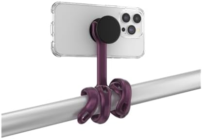 Universal Hot Pink Flexible Phone Mount & Stand – Versatile Tripod for All Devices – Ultimate Content Creation Companion with Bendable Silicone Arms – Perfect for Video Calls, Cooking, Gym Workouts & Adventures – Effortlessly Secure Your Phone or Tablet at Any Angle – Compatible with Pop Sockets Grips & Slides – Compact Design for Easy Transport and Storage