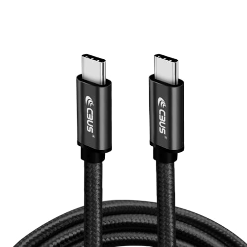 CBUS 10 ft USB-C to C Fast Charging Cable – Heavy-Duty Braided Cord for i Phone 16/15/Pro/Max/Plus & Android Devices – Superior Durability & Super Speed USB-C Charger in Stylish Purple – Unmatched Flexibility for Home & Travel Use