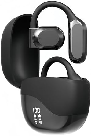 Elevate Your Audio Experience with M62 Open Ear Wireless Earbuds – Bluetooth 5.3 Technology, 55-Hour Battery Life, and IPX7 Waterproof Rating for Unmatched Performance in Active Lifestyles – Immerse Yourself in Clear Sound Quality and Enjoy Fast Type-C Charging for Ultimate Convenience and Comfort