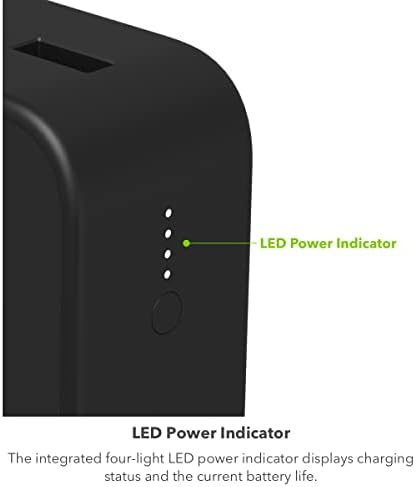 Mophie Powerstation Mini 5,000 m Ah Portable Power Bank – Ultra-Fast 20 W USB-C PD Charger for Rapid Device Recharging, Compact Pocket-Sized Design with LED Battery Indicator, Includes USB-C Cable for Instant Connectivity, Essential Travel Accessory for On-the-Go Smartphone Power