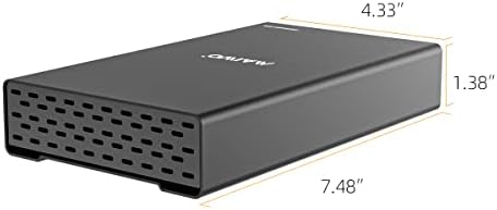 MAIWO 24 TB External Hard Drive Enclosure for 2.5″ & 3.5″ SATA HDD/SSD – High-Speed USB 3.0 Adapter with UASP Technology, Durable Aluminum Alloy Case for Optimal Heat Dissipation and Enhanced Data Transfer Performance