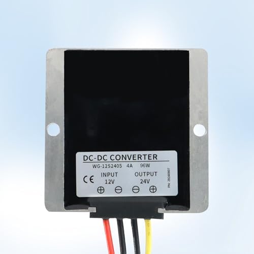 High-Efficiency Waterproof DC Step-Up Converter – 120 W 5 A Voltage Booster for Boats, Trucks, and Vehicles – Reliable 12 V to 24 V Power Supply Module with IP68 Durability and Versatile Compatibility – Perfect for Enhanced Electrical Performance