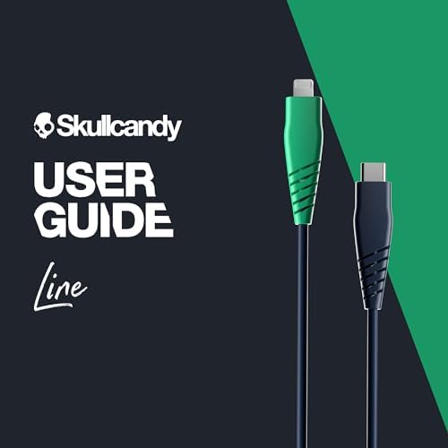 Skullcandy 20 W USB-C to Lightning Cable – 4 ft Fast Charging & Sync Cable for i Phone/Pro/Max – Stylish Blue/Green Design for Enhanced Durability and Performance