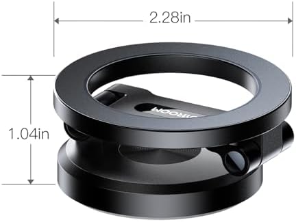 JOYROOM i Phone 16/16 Pro Max Mag Safe Car Mount – All Metal Magnetic Holder with 360° Adjustment & N55 Strong Magnets for Secure, Hands-Free Navigation – Compatible with i Phone 12/13/14/15 & Mag Safe Cases in Sleek Space Gray – Ultimate Driving Convenience and Safety