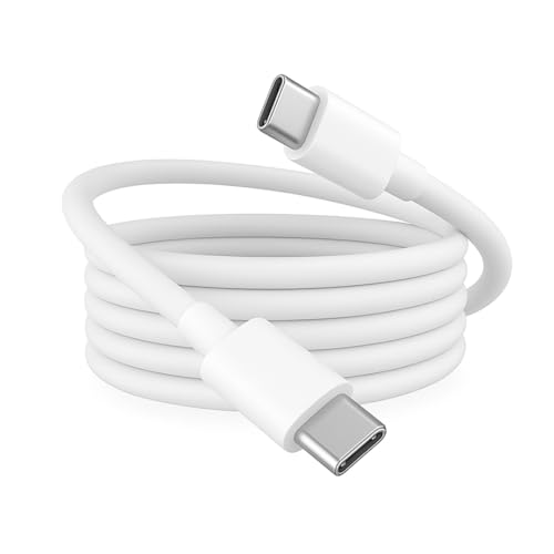 Ultra-Fast USB C to USB C Charging Cable Set – 2 Pack, 3 ft Durable Tangle-Free Design for Efficient Power Delivery and High-Speed Data Transfer – Ideal Charger for Phones, Tablets, and Laptops with Enhanced Compatibility