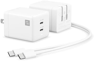 JOURNEY Blitz 65 W Dual-Port Ga N Charger – Ultra-Fast USB-C Wall Charging Block with 1.5 m USB-C Cable – Compact & Portable Power Adapter for Smartphones, Tablets & Laptops – Enhanced Compatibility & Speed for On-the-Go Charging