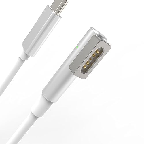 Upgrade Your Mac Book Power Supply with the 60 W L-Tip Magnetic Charging Cable – Perfectly Designed for Pre-June 2012 Models, 1.8 m Length for Optimal Flexibility and Durability, Effortless Connection and Enhanced Charging Efficiency