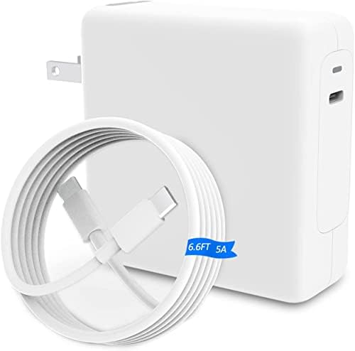 Ultra-Fast 96 W USB-C Charger for Mac Book Pro & Air – High-Efficiency Power Adapter with 5.9 ft Charge Cable – Compatible with All USB-C Devices Including i Pad Pro & More – Intelligent Smart IC Technology for Safe, Rapid Charging – Overload & Short Circuit Protection – Ideal for M1, M1 Pro, M1 Max & M2 Chip Laptops – Compact Design for Easy Portability – CE Certified for Quality Assurance and Long-Lasting Performance – Perfect for Home, Office, or Travel Use – Seamless Compatibility with Samsung Galaxy, Google Pixel, Nintendo Switch, and More – Charge Your Devices in Record Time with Reliable Power Delivery – Experience Enhanced Charging Speed and Efficiency Today!