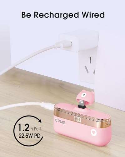 Compact 5,000 m Ah Portable Charger with 22.5 W Fast Charging – Sleek Power Bank with Digital Display for i Phone 16/15, Samsung, LG, Google & More – Ultimate Compatibility for On-the-Go Power Solutions