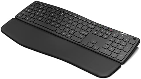 Elevate Your Typing Experience with the Arteck Bluetooth Universal Wave Keyboard – Ergonomic Multi-Device Wireless Solution for Windows, i OS, Android, and More – Comfort Meets Versatility with Enhanced Connectivity and Speed
