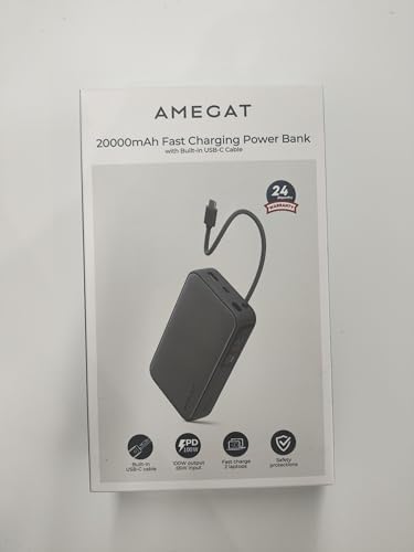 Ultimate 20000 m Ah Power Bank with 100 W PD Fast Charging and Built-in USB-C Cable – Smart Digital Display for Laptops, Tablets & Smartphones – Versatile Compatibility for Mac Book, i Pad, i Phone, Samsung, Steam Deck & More – Stay Charged Anywhere!