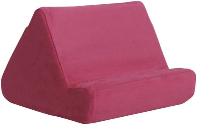 Revolutionize Your Tablet Experience with the Comfort-Driven, Adjustable Tablet Pillow Stand – Cushioned Support for i Pad Pro and e-Readers, Featuring Storage Pocket and Stylus Holder for Effortless Use in Bed, on Your Knees, or at the Table (Rose) – Ultimate Convenience for Movie Watching, Reading, and Browsing