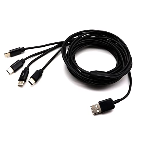 MOTONG USB A to C Splitter Cable – Transform Your Connectivity with 4 USB Type-C Outputs for Fast Charging and Data Transfer; Ideal for Phones, Tablets, and Laptops – Durable, Lightweight, and Travel-Friendly Design