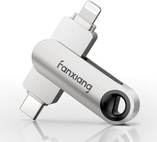 Unlock Limitless Storage with Our 128 GB Dual-Interface Flash Drive for i Phone & i Pad – MFi Certified USB Memory Stick for Effortless Photo, Music, and Video Backup – High-Speed Lightning & USB Type-C Compatibility for Seamless Data Transfer and Enhanced Performance