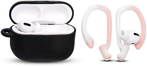 Patented WC Hook Z – Upgraded Over-Ear Hooks for Air Pods Pro 1, 2 & Air Pods 1, 2, 3 | Secure Fit Earbud Accessories with Unique Left & Right Design | Two Size Pairs Included | Winter White | Premium Quality by Wicked Cushions for Maximum Comfort and Stability