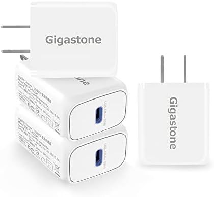 Gigastone 30 W USB C Charger 4-Pack: Ultra-Fast PPS Power Adapter for i Phone 16/15/14/Pro & Galaxy S24/S23/S22 – Compact Wall Charger for Rapid Charging at Home and On-the-Go – Enhanced Compatibility for i Pad and Air Pods – Essential Tech Accessory for Modern Lifestyles