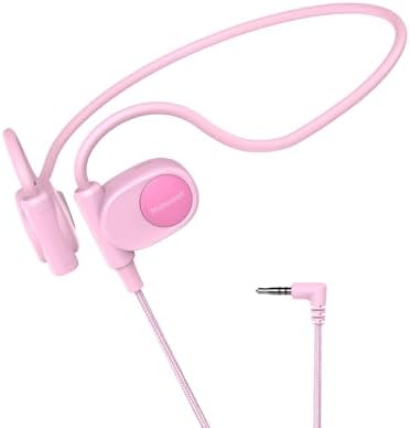 Kid-Friendly Open Ear Headphones – Vibrant Purple Lightweight Design for School and Outdoor Fun – Safe Air Conduction Technology with 3.5 mm Jack – Ultimate Comfort and Hearing Protection for Young Explorers