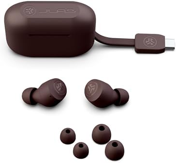 JLab Go Air Tones+ True Wireless Earbuds – Ultimate Bluetooth Audio Experience with 32+ Hours Playtime, Effortless Auto Pairing, Customizable EQ3 Sound Profiles, and Touch Control Functionality in Chic Earthtone Design – Ideal for Active Lifestyles and All-Day Wear Comfort