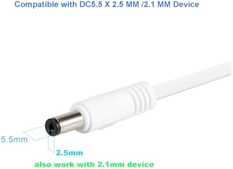 Ultra-Reliable 12 V 3 A Power Supply Adapter for LED Light Strips & CCTV Cameras – 10-Foot Charger Cord with 5.5 mm x 2.1 mm Barrel Plug – Robust AC/DC Power Solution for Enhanced Performance and Versatile Installation