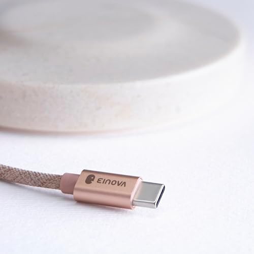 Elevate Your Charging Experience with the Einova Dual Classic Stone – Luxurious Wireless Charging Pad in Genuine Black Marquina Marble, Handcrafted in Italy, Featuring a 6 ft Integrated USB-C Cable for Fast Charging of Smartphones, Wireless Earbuds, and Smartwatches – Unmatched Aesthetics and Broad Compatibility for Qi-Enabled Devices