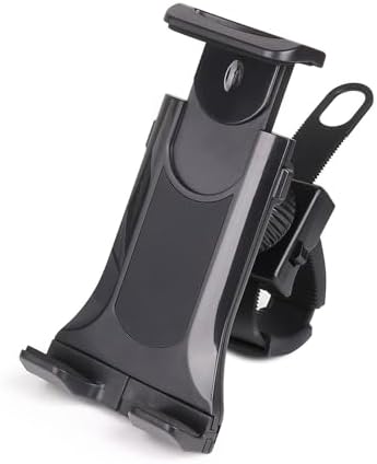 Versatile Tablet Stand & Bike Phone Holder for Indoor Gym – Universal Mount for Treadmills, Spinning Bikes, and Microphones – Compatible with i Pad Pro, i Pad Mini/Air & Smartphones (4.7″-12.9″) – Enhance Your Workout Experience with Adjustable Viewing Angles and Secure Stability
