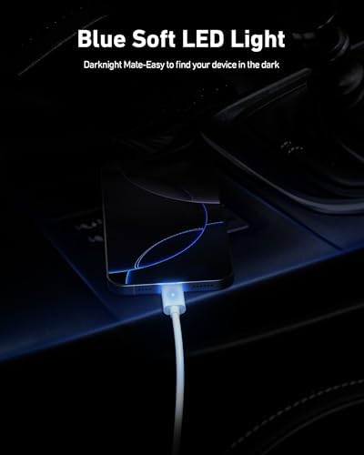 4-Port USB C Car Charger with 90 W Super Fast Charging for i Phone 16/16 Pro Max & Android Devices – Dual USB-C & USB-A Adapter with 3 FT Cable for Seamless On-the-Go Power Supply – Ideal for Road Trips and Family Use
