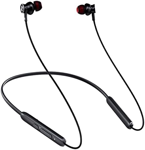 Rythflo V5.2 Premium Wireless Bluetooth Earbuds – Sweatproof Neckband Headphones with Deep Bass, 30-Hour Battery Life, and Built-in Microphone for Ultimate Comfort and Connectivity – Perfect for Athletes and Music Lovers on the Go