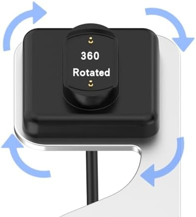 Amazfit Smartwatch Fast Charging Dock – Compact USB Charger for GTR 3, GTS 3, T-Rex 2 & Cheetah Models (Sleek Gray) – Reliable Power Solution for On-the-Go Lifestyle and Seamless Smartwatch Experience