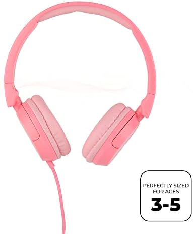 Altec Lansing Kids Over-Ear Headphones with Volume Limiting Technology – Safe and Cozy Audio Companion for Ages 6-9, Perfect for Online Learning and Device Compatibility in Vibrant Blue for Enhanced Focus and Fun