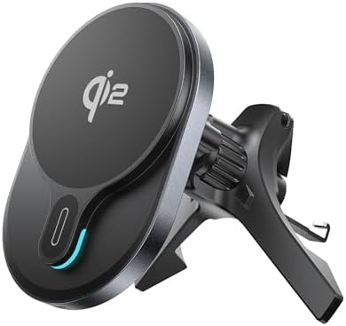 for Qi2 15W MagSafe Car Mount Charger,Dash & Vent Wireless Cars Mount Charger Phone Holder Mounts for iPhone 16/15/14/13/12, Galaxy S25, Fast Charging for Magnetic iPhone Car Accessories – Enhanced Compatibility and Speed