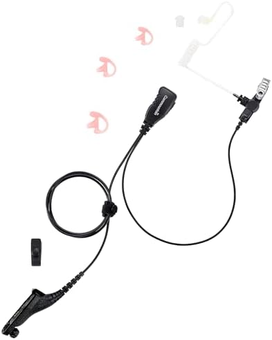 Professional-Grade Motorola Radio Earpiece – commountain APX 6000 & XPR 7550 Headset with Mic – Seamless Compatibility for APX 8000, 7000, XPR 7350 e Models – Lightweight, Ergonomic Design for All-Day Comfort – Superior Audio Clarity with Durable Acoustic Tube – Ideal for Security Personnel, Emergency Responders, and Event Coordinators – Hands-Free Convenience for Uninterrupted Workflow – Robust Construction for Reliable Use in Extreme Conditions