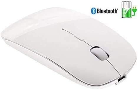 Sleek Bluetooth Wireless Mouse for Mac & PC – Rechargeable, Silent Click Design for Ultimate Productivity & Travel Convenience – Ergonomic Mini Mouse for Mac Book Air, Pro, i Pad, HP and More (Gray)