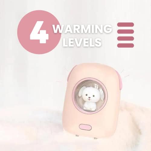 Charming Portable Charger & Hand Warmer | Ideal for i Phone, Galaxy, & Pixel | Stylish Pet-Themed Design with LED Battery Indicator | Quick Charge Functionality for On-the-Go Convenience | Compact & Lightweight for Effortless Travel