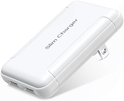 Ultra-Slim OKRAY Dual USB Wall Charger with Foldable Plug – 5 V/3 A Fast Charging Block for i Phone 13, 12, 11, XR, XS & Samsung Galaxy S23, A35 – Travel-Friendly Dual Port Phone Adapter for Maximum Efficiency and Compatibility